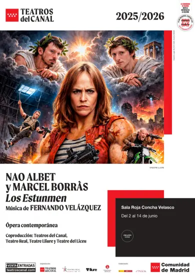 Cartel de Los Estunmen - Nao Albet y Marcel Borràs / Fernando Velázquez