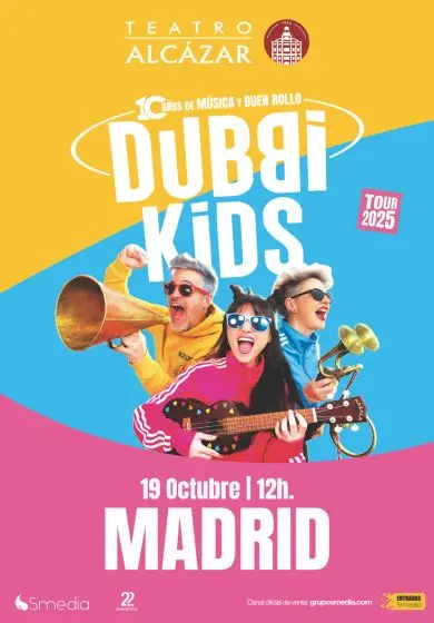 Cartel de Dubbi Kids gira 10º aniversario