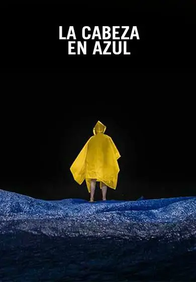 Cartel de La cabeza en azul