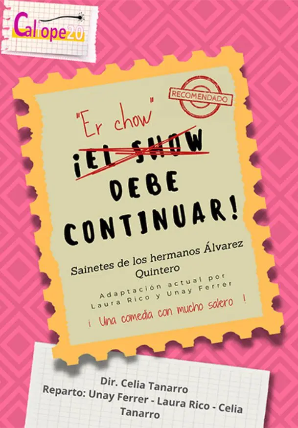 Cartel de Er chow debe continuar