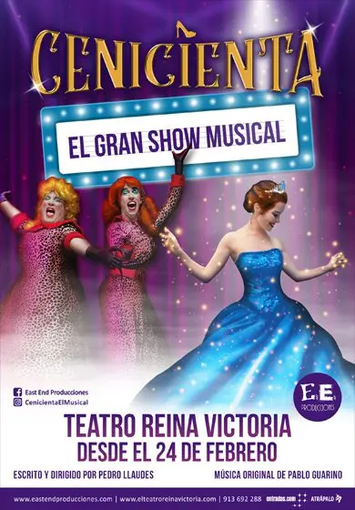 Cartel de La Cenicienta, el gran show musical - Pedro Llaudes