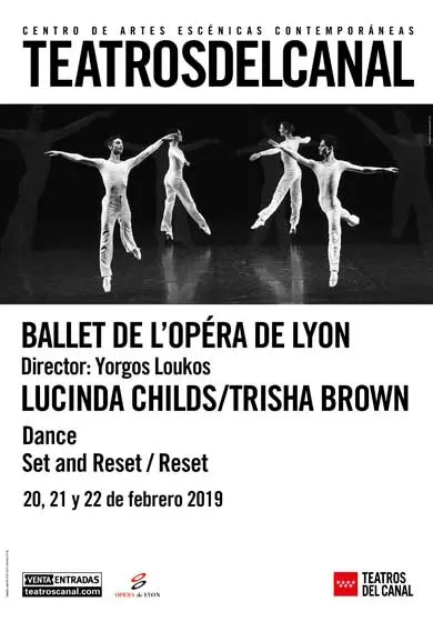 Cartel de Ballet de la Ópera de Lyon: Dance y Set and Reset / Reset
