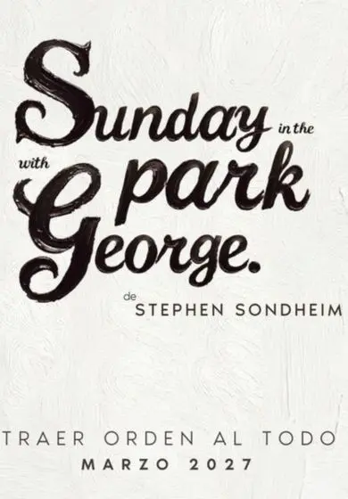 Cartel de Sunday in the park with George