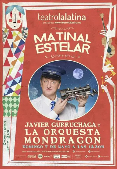 Cartel de Javier Gurruchaga y la Orquesta Mondragón - Matinal Estelar