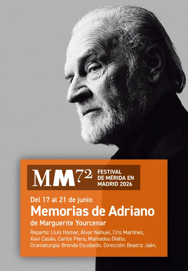 Cartel de Lluís Homar: Memorias de Adriano