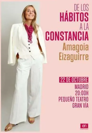 Cartel de Amagoia Eizaguirre: De los hábitos a la constancia
