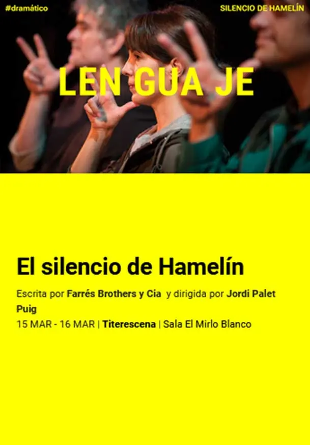 Cartel de Titerescena : El silencio de Hamelín