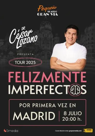 Cartel de Felizmente imperfectos - Dr. César Lozano