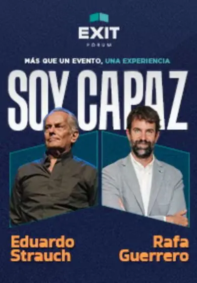 Cartel de Soy capaz. Con Eduardo Strauch y Rafa Guerrero
