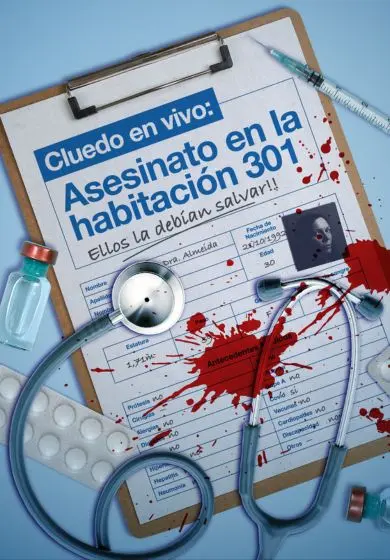 Cartel de Cluedo en Vivo: Asesinato en la Habitación 301