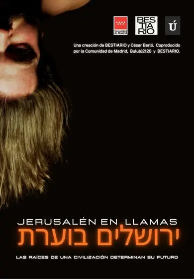 Cartel de Jerusalén en llamas