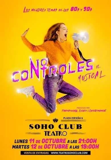 Cartel de No controles, el musical