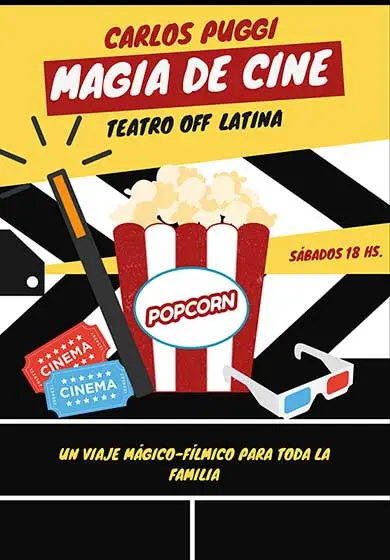 Cartel de MAGIA DE CINE Un viaje mágico-fílmico para toda la familia