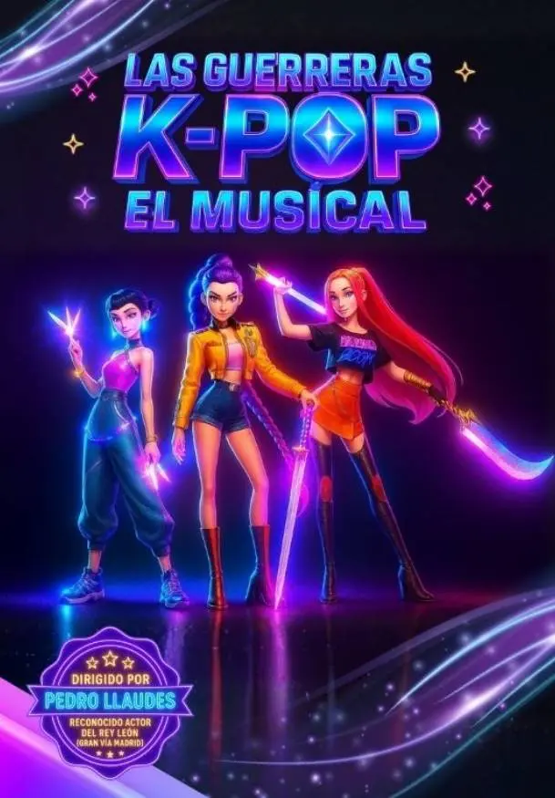 Cartel de Las guerreras K-pop, el musical