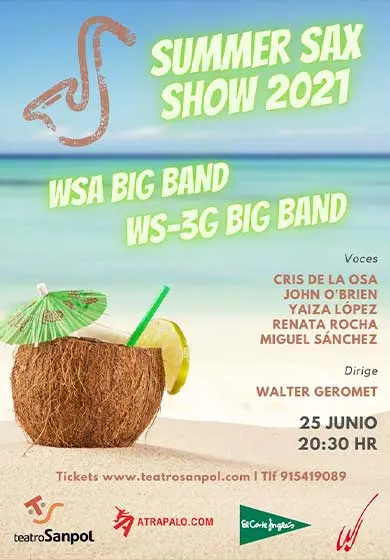 Cartel de Summer sax show