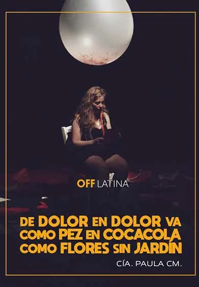 Cartel de De dolor en dolor va. Como pez en Cocacola, como flores sin jardín