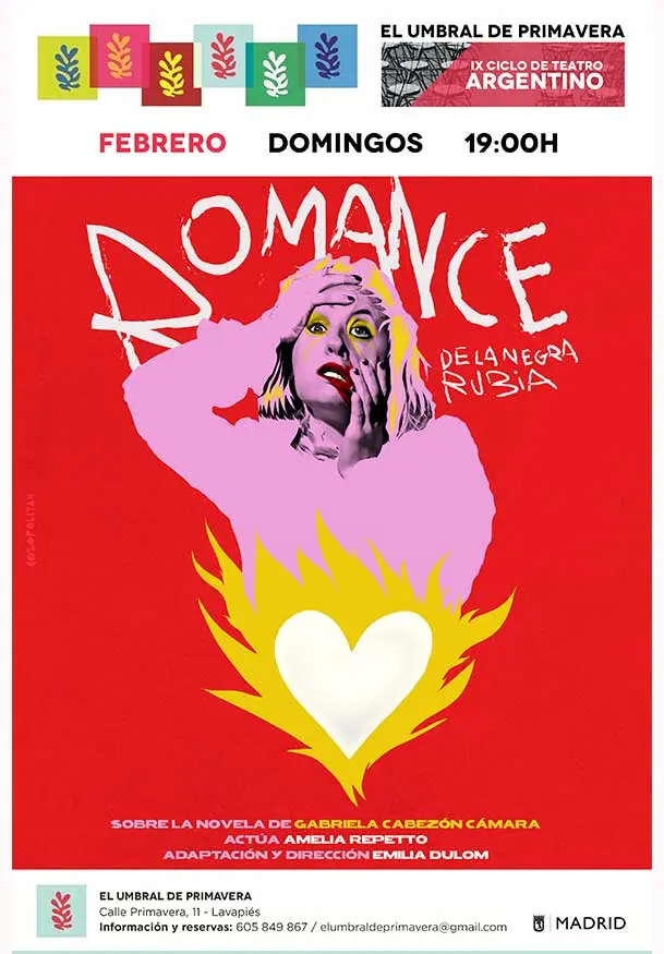 Cartel de Romance de la negra rubia