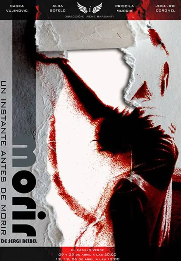 Cartel de Morir (un instante antes de morir)