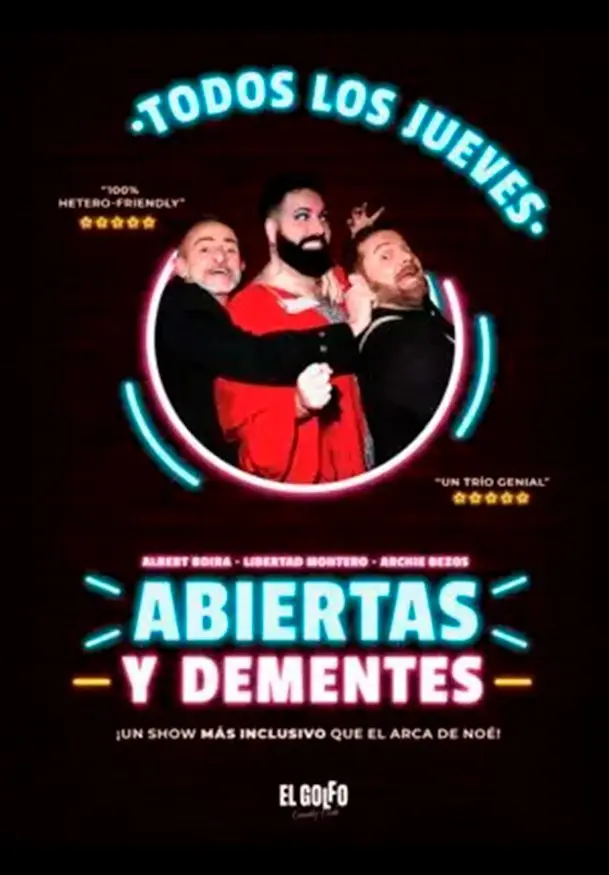 Cartel de Abiertas y dementes
