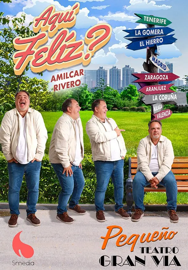 Cartel de Amilcar Rivero: ¿Aquí feliz?