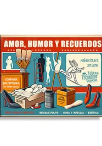 Cartel de Amor, humor y recuerdos. Obras breves