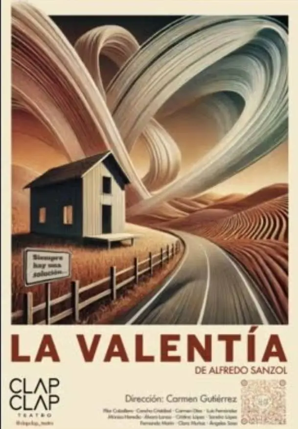 Cartel de La valentía - Clap Clap Teatro