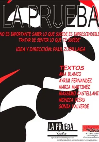 Cartel de La Prueba