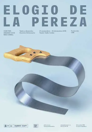 Cartel de Elogio de la pereza