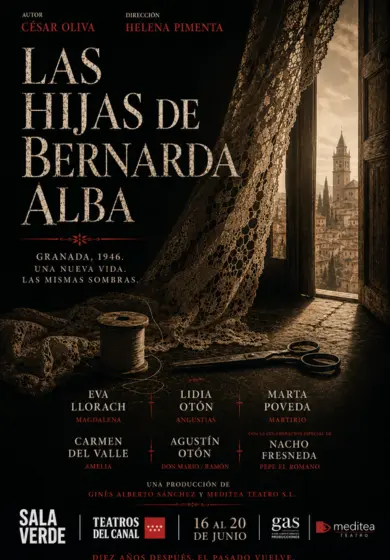 Cartel de Las hijas de Bernarda - César Oliva / Helena Pimenta