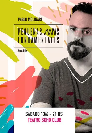 Cartel de Pablo Molinari: Pequeñas cosas fundamentales