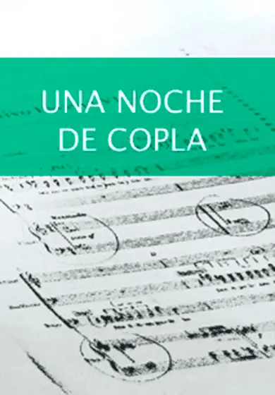 Cartel de Notas del ambigú: Una noche de copla