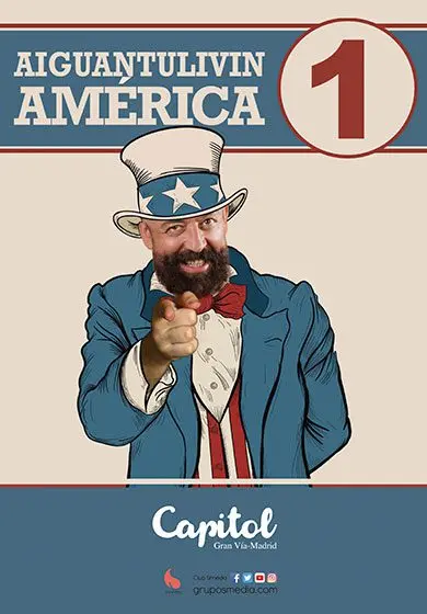 Cartel de Goyo Jiménez: Aiguantulivinamerica 1