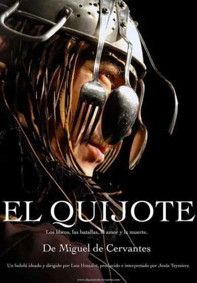 Cartel de El Quijote: Los libros, las batallas, el amor y la muerte