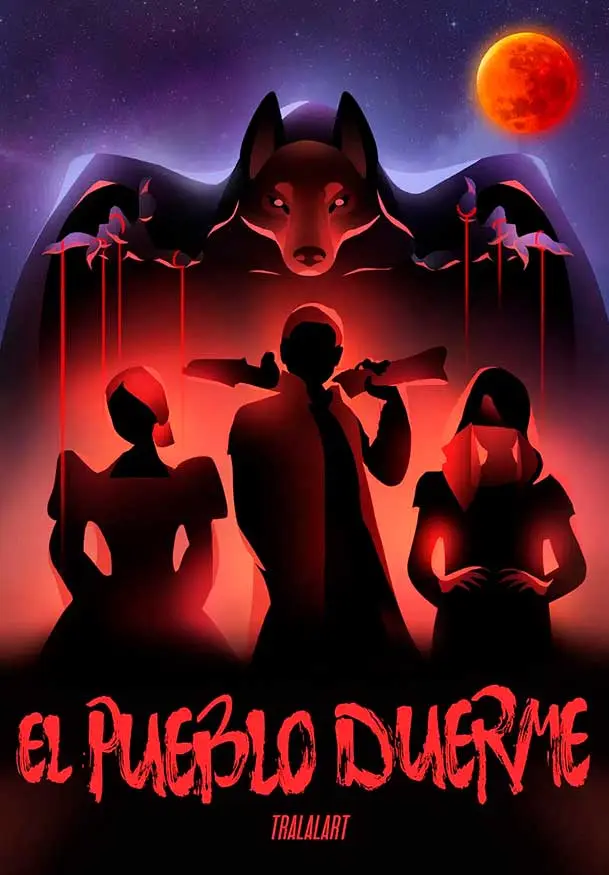 Cartel de El pueblo duerme