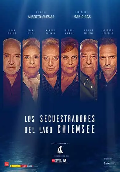 Cartel de Alberto Iglesias/Mario Gas: Los secuestradores del lago Chiemsee