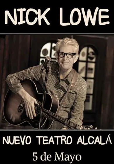 Cartel de Nick Lowe en concierto