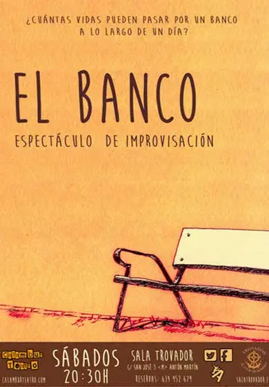 Cartel de Calambur Teatro: El banco