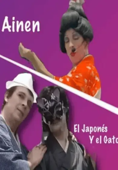 Cartel de Ciclo teatro Japonés - Ainen - El Japonés y el gato