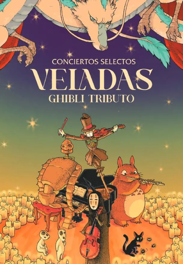 Cartel de Veladas Ghibli Tributo