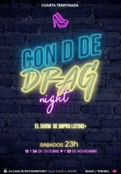 Cartel de Con D de Drag