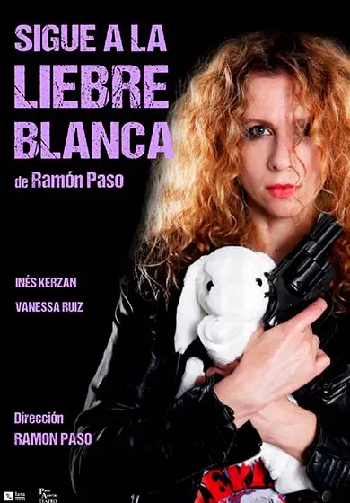 Cartel de Sigue a la liebre blanca