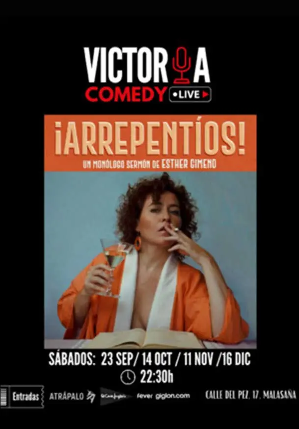 Cartel de Victoria Comedy Live - Esther Gimeno