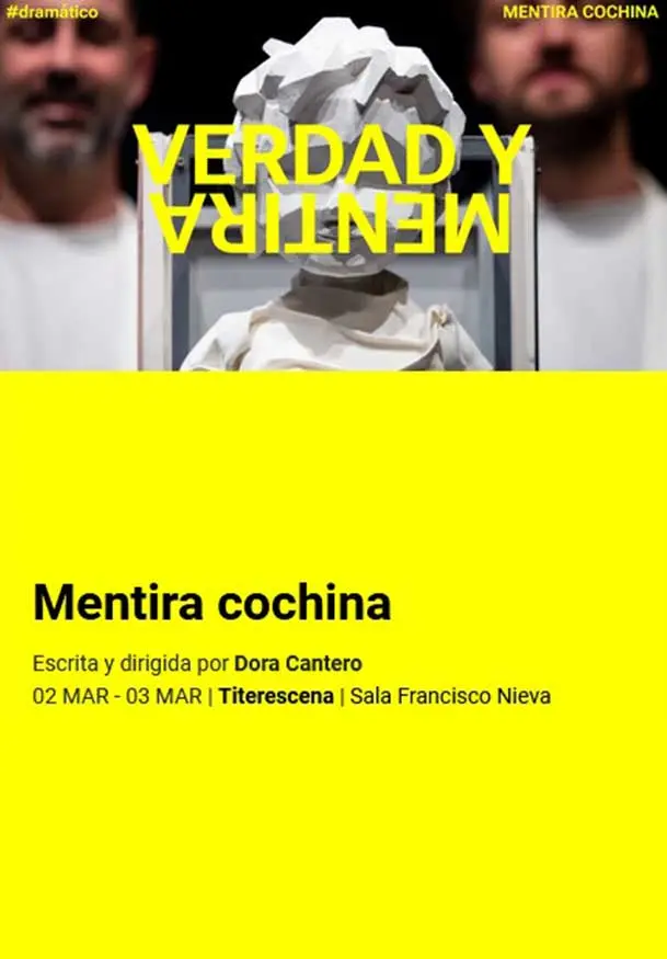 Cartel de Titerescena: Mentira cochina