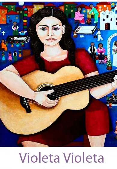 Cartel de Violeta violeta