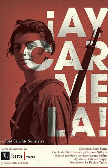 Cartel de La Encina Teatro: ¡Ay Carmela!