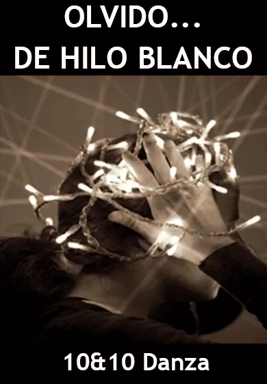 Cartel de Olvido... de hilo blanco