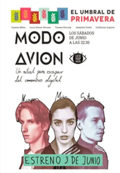 Cartel de Modo avión