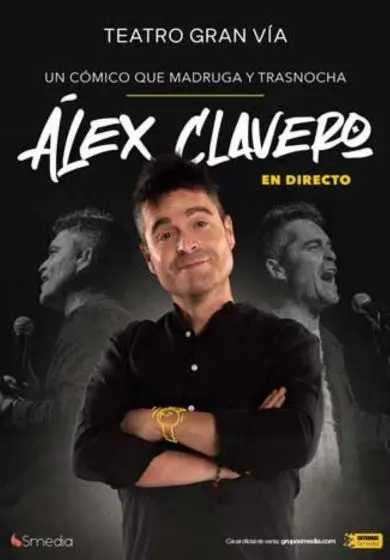 Cartel de Álex Clavero. En directo