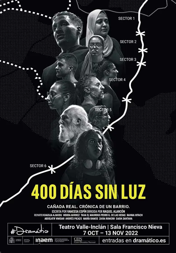 Cartel de 400 días sin luz