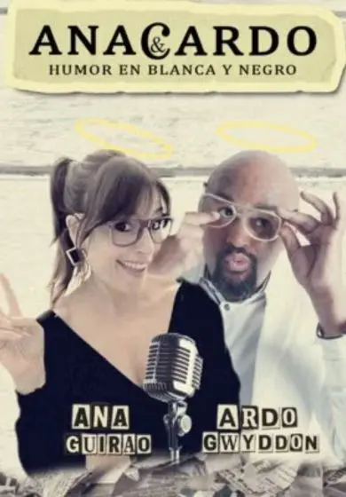 Cartel de Ana Guirao y Ardo Gwyddon: Anacardo, humor en Blanca y Negro